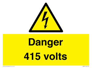 Danger 415 volts